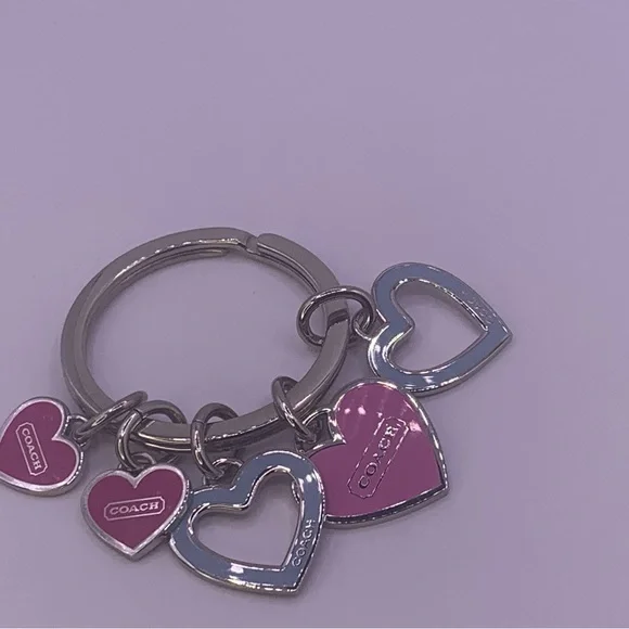 Coach Colored Hearts Keychains - Picture 2 of 4